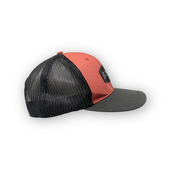 STIHL Logo Black Coral Mesh Snapback Back Cap Trucker Hat Unisex OSFM NWT - Picture 4 of 10